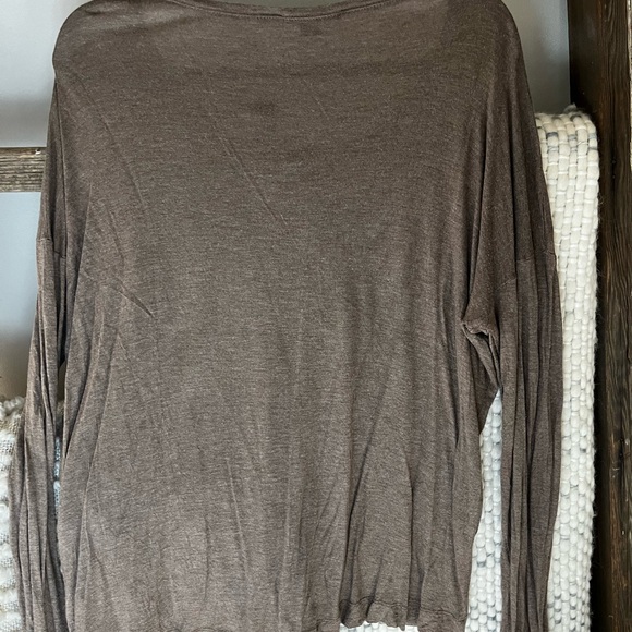 Vince light brown long sleeve t-shirt - Picture 2 of 7